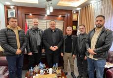 صبري صيدم خلال لقاء عقده مع وفد من الحملة الشعبية لحرية البرغوثي