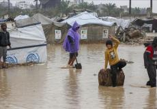 غرق مخيمات النازحين جراء الأمطار