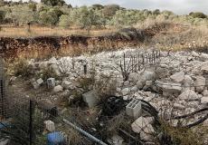 من مكان الهدم في عرابة، اليوم