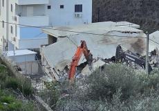 هدم منزل في عارة صباح اليوم