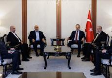 اجتماع وفد حماس مع وزير الخارجية التركي