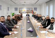 لقاء حسين الشيخ مع سكرتاريا الشبيبة الفتحاوية