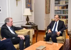 استقبال وزير الخارجية المصري وفدًا أوروبيًا