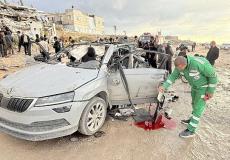 المركبة التي كان يستقلها رائد سعد لحظة الاغتيال