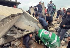 انهيارات واسعة خلال المنخفض الجوي في قطاع غزة