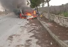 غارة إسرائيلية تستهدف سيارة بين بلدتي مركبا وعديسة جنوبي لبنان