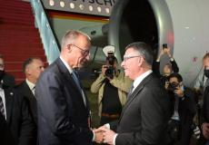 المستشار الألماني يصل إسرائيل