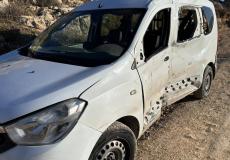 المركبة التي استشهد بداخلها منفذ عملية الدهس في الخليل