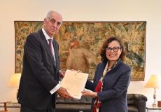 السفير البوريني يقدم نسخة من أوراق اعتماده سفيراً لفلسطين لدى البرازيل