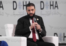 الشرع خلال مشاركته في أعمال منتدى الدوحة، 6 ديسمبر 2025