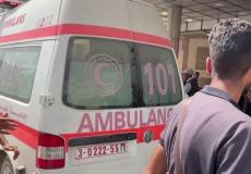 سيارة إسعاف في مستشفى ناصر - أرشيفية