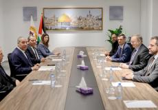 لقاء حسين الشيخ مع وفد من الاتحاد الأوروبي