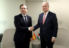 مصطفى ووزير الخارجية الإسباني