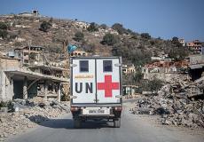 سيارة إسعاف تابعة للأمم المتحدة