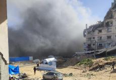 استهداف مركز شرطة الشيخ رضوان بغزة