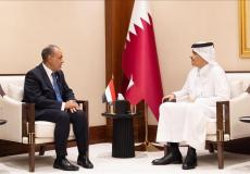 لقاء سابق يجمع وزراء خارجية مصر وقطر