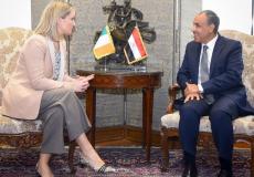 عبد العاطي ووزيرة خارجية ايرلندا