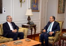 علي شعث ووزير الخارجية المصري