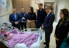 الأمير هاري وميغان يلتقيان بالنازحين من غزة