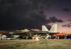 وصول سرب مقاتلات أميركية من طراز F-22 إلى إسرائيل