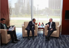 لقاء رئيس الوزراء الفلسطيني مع وزيري خارجية مصر