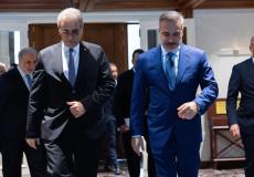 وزير الخارجية التركي وعلي شعث