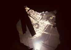 سقوط شظية صاروخية يدمر منزلاً من ثلاثة طوابق في سلفيت