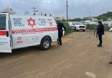 من مكان الجريمة بالطيرة، اليوم