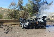 قصف مركبة جنوب لبنان تقل صحفيين اليوم