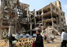 آثار الدمار في إيران