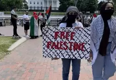 متظاهرون داعمون لفلسطين في واشنطن - أرشيف