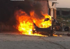 شهيدان أحدهما صحفي بقصف إسرائيلي استهدف مركبة غرب غزة