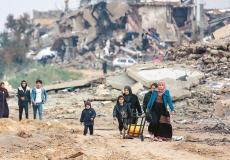 سكان وسط الدمار في غزة - تعبيرية