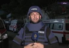 استشهاد الصحفي مراسل قناة الجزيرة مباشر محمد وشاح