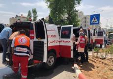 مركبة إسعاف فلسطينية