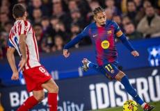 برشلونة يهزم أتلتيكو مدريد 2-1 بهدفي راشفورد وليفاندوفسكي