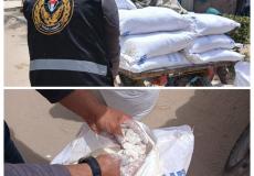ضبط 700 كجم من الدقيق الفاسد جنوب قطاع غزة