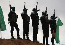 عناصر من كتائب القسام الذراع العسكري لحركة حماس