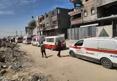 مركبات إسعاف في قطاع غزة