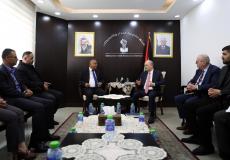 محمد مصطفى خلال اللقاء