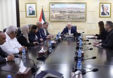 لقاء رئيس الوزراء مع اتحاد نقابات عمال فلسطين