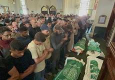 تشييع محمد عودة وعائلته