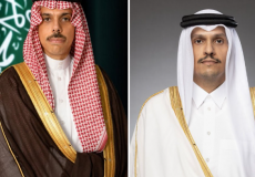 وزيرا الخارجية القطري والسعودي
