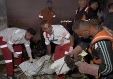من شهداء الليلة جراء القصف في غزة