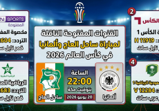 القنوات المفتوحة الناقلة لمباراة ساحل العاج وألمانيا في كأس العالم 2026