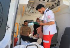 الهلال الأحمر خلال تسهيل سفر المرضى