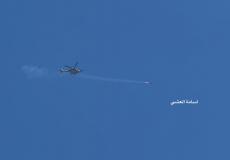 الطيران المروحي يقصف شقة سكنية غرب مدينة غزة