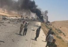 حادث سير مروع على طريق دمشق - دير الزور
