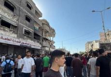 من مكان القصف الإسرائيلي على حي النصر