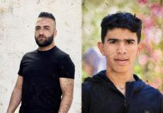 الطفل المعتقل محمد موسى سليمان حميد والأسير الجريح مالك هاني جبريل